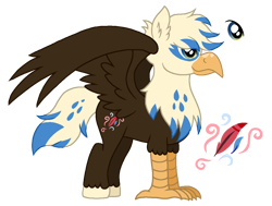 Size: 1210x913 | Tagged: safe, artist:madlilon2051, imported from derpibooru, oc, oc only, hippogriff, hybrid, base used, hippogriff oc, interspecies offspring, offspring, parent:dumbbell, parent:gilda, parents:gildabell, reference sheet, simple background, solo, transparent background