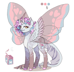 Size: 1280x1241 | Tagged: safe, artist:brot-art, imported from derpibooru, oc, oc only, alicorn, pony, alicorn oc, butterfly wings, curved horn, female, hoof polish, horn, mare, simple background, solo, transparent background, wings