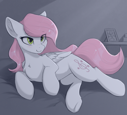 Size: 1024x922 | Tagged: safe, artist:d.w.h.cn, imported from derpibooru, oc, oc only, oc:sugar morning, pegasus, pony, chest fluff, eye clipping through hair, female, mare, solo