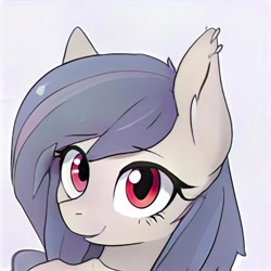 Size: 1024x1024 | Tagged: safe, imported from derpibooru, pony, ai content, ai generated, generator:thisponydoesnotexist, looking at you, simple background, solo, white background