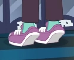 Size: 427x346 | Tagged: safe, imported from derpibooru, screencap, zephyr breeze, equestria girls, equestria girls series, holidays unwrapped, spoiler:eqg series (season 2), ankles, cropped, dashing through the mall, legs, male, no socks, pictures of legs