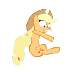 Size: 1280x1223 | Tagged: safe, artist:benpictures1, edit, imported from derpibooru, applejack, earth pony, power ponies (episode), applejack's hat, cowboy hat, cute, female, gritted teeth, hat, inkscape, jackabetes, mare, simple background, transparent background, vector