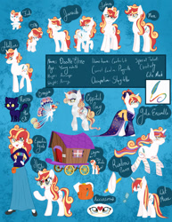 Size: 786x1017 | Tagged: safe, artist:catastrophic-success, imported from twibooru, oc, breezie, cat, pony, unicorn, equestria girls, clothes, dress, equestria girls-ified, glasses, image, kimono (clothing), needs more jpeg, pencil, wagon, wet, wet mane