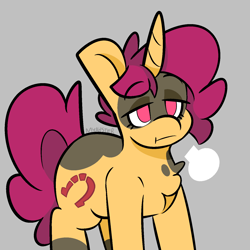 Size: 1500x1500 | Tagged: safe, artist:myahster, imported from derpibooru, oc, oc only, oc:mystery brew, pony, unicorn, ambiguous gender, markings, solo