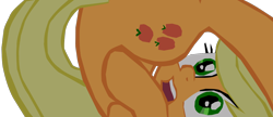 Size: 1280x552 | Tagged: safe, artist:benpictures1, imported from derpibooru, applejack, earth pony, pony, my little pony: the movie, cute, female, inkscape, jackabetes, mare, open mouth, rolling, shocked, shocked expression, simple background, solo, transparent background, upside down, vector