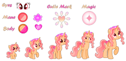 Size: 4584x2241 | Tagged: safe, artist:dawnheartyt, imported from derpibooru, oc, oc only, oc:dawn heart, alicorn, pony, alicorn oc, base used, eyelashes, female, filly, horn, mare, offspring, parent:luster dawn, reference sheet, simple background, smiling, transparent background, wings