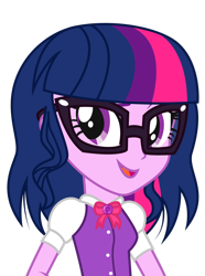 Size: 1920x2574 | Tagged: safe, artist:lhenao, imported from derpibooru, sci-twi, twilight sparkle, equestria girls, alternate hairstyle, female, short hair, simple background, solo, transparent background