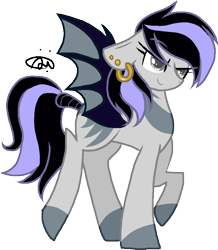 Size: 849x972 | Tagged: safe, artist:gallantserver, imported from derpibooru, oc, oc only, oc:starry knight, bat pony, pony, female, mare, simple background, solo, transparent background