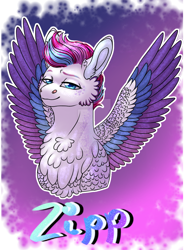 Size: 1024x1363 | Tagged: safe, artist:malinraf1615, imported from derpibooru, zipp storm, pegasus, pony, chest fluff, female, g5, mare, my little pony: a new generation, solo