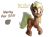 Size: 1477x1080 | Tagged: safe, artist:sgt.acey, artist:xppp1n, imported from ponybooru, pony, 3d, blender, blender eevee, download at source, downloadable, female, mare, simple background, smiling, solo, text, transparent background, trotting, verity