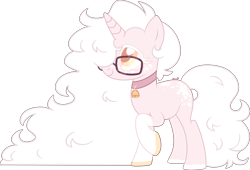 Size: 4731x3223 | Tagged: safe, artist:kurosawakuro, imported from derpibooru, oc, oc only, pony, unicorn, base used, bell, bell collar, collar, female, glasses, mare, simple background, solo, transparent background