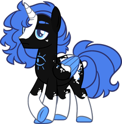 Size: 1603x1625 | Tagged: safe, artist:kurosawakuro, imported from derpibooru, oc, oc only, alicorn, pony, alicorn oc, base used, blaze (coat marking), coat markings, colored wings, facial markings, horn, male, multicolored wings, simple background, socks (coat markings), solo, stallion, transparent background, wings