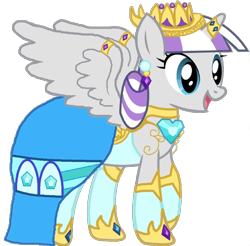 Size: 1142x1124 | Tagged: safe, artist:rainbow man, imported from derpibooru, twilight velvet, alicorn, pony, alicornified, clothes, crown, dress, hoof shoes, horn, horn jewelry, horn ring, jewelry, looking back, princess twilight velvet, race swap, regalia, ring, simple background, solo, transparent background, velveticorn, wing ring