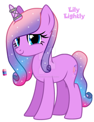 Size: 1280x1667 | Tagged: safe, artist:hate-love12, imported from derpibooru, oc, oc only, oc:lily lightly, pony, unicorn, deviantart watermark, female, mare, obtrusive watermark, simple background, solo, transparent background, watermark