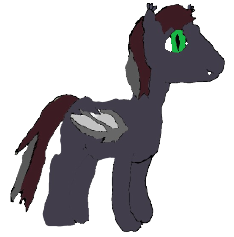 Size: 234x237 | Tagged: safe, artist:eeveeandmudkiplover, imported from derpibooru, oc, oc only, oc:star seeker, bat pony, pony, 1000 hours in ms paint, side view, simple background, solo, transparent background