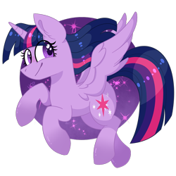 Size: 1000x1000 | Tagged: safe, artist:vale-bandicoot96, imported from derpibooru, twilight sparkle, alicorn, pony, cute, female, flying, mare, purple, simple background, smiling, solo, transparent background, twiabetes, twilight sparkle (alicorn), wings