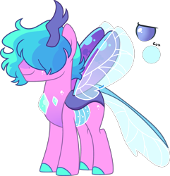 Size: 2867x2975 | Tagged: safe, artist:kurosawakuro, imported from derpibooru, oc, oc only, changepony, hybrid, base used, high res, interspecies offspring, male, offspring, parent:starlight glimmer, parent:thorax, parents:glimax, simple background, solo, transparent background