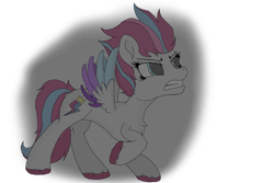 Size: 2755x1843 | Tagged: safe, artist:straighttothepointstudio, edit, imported from derpibooru, zipp storm, pegasus, pony, angry, colored, cutie mark, digital art, female, g5, mare, my little pony: a new generation, solo, unshorn fetlocks, wings
