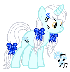 Size: 508x522 | Tagged: safe, artist:madlilon2051, imported from derpibooru, oc, oc only, pony, unicorn, base used, bow, eyelashes, female, hair bow, horn, music notes, simple background, smiling, solo, tail, tail bow, transparent background, unicorn oc