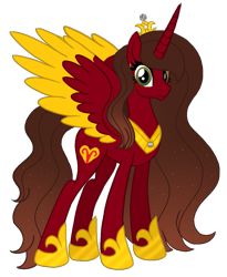 Size: 825x1008 | Tagged: safe, artist:madlilon2051, imported from derpibooru, oc, oc only, alicorn, pony, alicorn oc, base used, colored wings, eyelashes, female, hoof shoes, horn, jewelry, mare, peytral, simple background, solo, tiara, transparent background, two toned wings, wings