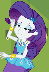 Size: 449x666 | Tagged: safe, imported from derpibooru, screencap, rarity, equestria girls, equestria girls series, holidays unwrapped, spoiler:eqg series (season 2), cropped, female, geode of shielding, magical geodes, o come all ye squashful, solo