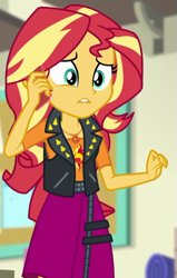 Size: 367x578 | Tagged: safe, imported from derpibooru, screencap, sunset shimmer, equestria girls, equestria girls series, holidays unwrapped, spoiler:eqg series (season 2), cropped, female, geode of empathy, magical geodes, solo