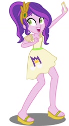 Size: 715x1307 | Tagged: safe, artist:jullea cabilao, imported from derpibooru, pipp petals, equestria girls, base used, clothes, dress, equestria girls-ified, feet, female, g5, g5 to equestria girls, my little pony: a new generation, sandals, simple background, solo, white background