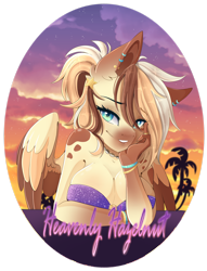 Size: 1600x2096 | Tagged: safe, artist:pvrii, imported from derpibooru, oc, oc only, oc:heavenly hazelnut, anthro, pegasus, female, solo