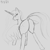 Size: 2000x2000 | Tagged: safe, artist:enonnnymous, princess celestia, alicorn, pony, /sun/, blushing, butt, dock, looking back, monochrome, open mouth, plot, smiling, spread wings, wings