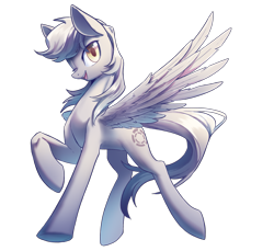 Size: 2145x1968 | Tagged: safe, artist:秋田伊子, imported from derpibooru, oc, oc:concentric rings, pegasus, derpibooru community collaboration, 2022 community collab, cutie mark, female, simple background, solo, transparent background, wings