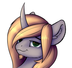 Size: 394x370 | Tagged: safe, artist:colourwave, imported from derpibooru, oc, oc only, oc:caelicus dawnus, alicorn, pony, beard, bust, ear fluff, facial hair, glowing mane, long mane, looking at you, portrait, simple background, smiling, smiling at you, solo, white background