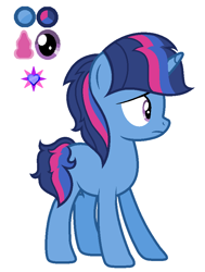 Size: 676x896 | Tagged: safe, artist:cobaltstaryt, imported from derpibooru, oc, oc:sapphire star, pony, unicorn, base used, female, horn, mare, offspring, parent:flash sentry, parent:twilight sparkle, parents:flashlight, reference sheet, simple background, unicorn oc, white background, worried