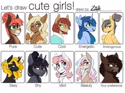 Size: 4000x2957 | Tagged: safe, artist:zahsart, imported from derpibooru, oc, oc only, oc:azalea oath, oc:cinder bolt, oc:dusty rose, oc:jokul, oc:kasimira edeltraud, oc:marigold, oc:novaya zemlya, oc:raven sorrel, oc:ruby noi, oc:vite, earth pony, pegasus, pony, unicorn, earth pony oc, high res, horn, pegasus oc, unicorn oc