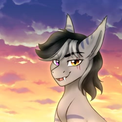 Size: 3000x3000 | Tagged: safe, artist:zahsart, imported from derpibooru, oc, oc only, pony, heterochromia, high res, solo