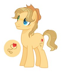 Size: 1348x1544 | Tagged: safe, artist:moonnightshadow-mlp, imported from derpibooru, oc, oc only, earth pony, pony, heterochromia, male, offspring, parent:applejack, parent:caramel, parents:carajack, simple background, solo, stallion, transparent background