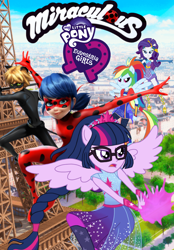 Size: 1150x1652 | Tagged: safe, artist:ilaria122, artist:wavebreeze234, edit, imported from derpibooru, rainbow dash, rarity, sci-twi, twilight sparkle, human, equestria girls, adrien agreste, bodysuit, cat noir, chat noir, clothes, crossover, eiffel tower, female, ladybug (miraculous ladybug), marinette dupain-cheng, mask, miraculous ladybug, ponied up, scitwilicorn, super ponied up, wings