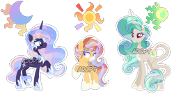 Size: 1300x700 | Tagged: safe, artist:just-silvushka, imported from derpibooru, oc, pony, unicorn, base used, eyelashes, female, grin, hoof shoes, horn, leonine tail, magical lesbian spawn, mare, offspring, parent:nightmare moon, parent:princess celestia, parent:rain shine, parent:sunburst, raised hoof, simple background, smiling, tail, transparent background, unicorn oc