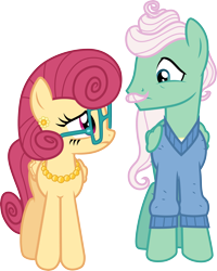 Size: 3000x3758 | Tagged: safe, artist:cloudy glow, imported from derpibooru, gentle breeze, posey shy, pegasus, pony, .ai available, female, high res, looking at each other, male, married couple, shipping, shys, simple background, straight, transparent background, vector