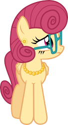 Size: 3000x5477 | Tagged: safe, artist:cloudy glow, imported from derpibooru, posey shy, pegasus, pony, flutter brutter, .ai available, absurd resolution, female, glasses, jewelry, mare, necklace, pearl necklace, simple background, solo, transparent background, vector