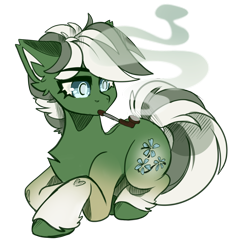 Size: 1684x1777 | Tagged: safe, artist:star-theft, imported from derpibooru, oc, oc only, earth pony, pony, pipe, simple background, solo, transparent background