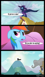 Size: 1288x2206 | Tagged: safe, edit, edited screencap, editor:teren rogriss, imported from derpibooru, screencap, mare do well, mayor mare, rainbow dash, earth pony, pegasus, the mysterious mare do well, meme, ponified meme, ponyville, sailor moon