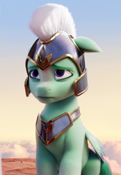 Size: 460x660 | Tagged: safe, imported from derpibooru, screencap, pegasus, pony, spoiler:my little pony: a new generation, cropped, cute, g5, male, my little pony: a new generation, pegasus royal guard, royal guard, sad, sadorable, sitting, solo, stallion, thunder flap, thundorable