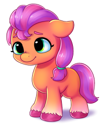 Size: 604x730 | Tagged: safe, artist:malarkey, imported from derpibooru, sunny starscout, earth pony, pony, spoiler:my little pony: a new generation, colored sclera, cute, female, filly, filly sunny starscout, floppy ears, foal, g5, my little pony: a new generation, simple background, solo, sunnybetes, tail, transparent background, unshorn fetlocks, weapons-grade cute, younger