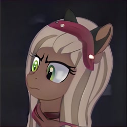 Size: 1024x1024 | Tagged: safe, imported from derpibooru, pony, ai content, ai generated, generator:thisponydoesnotexist, solo, unamused