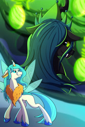 Size: 1280x1920 | Tagged: safe, artist:littletigressda, imported from derpibooru, queen chrysalis, changedling, changeling, changeling queen, a better ending for chrysalis, female, purified chrysalis, reformed