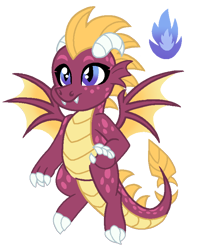 Size: 622x770 | Tagged: safe, artist:madlilon2051, imported from derpibooru, oc, oc only, oc:ruby, dragon, base used, dragon oc, dragoness, eyelashes, female, offspring, parent:garble, parent:princess ember, parents:emble, simple background, smiling, solo, transparent background