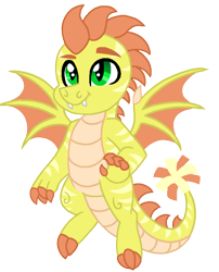 Size: 733x908 | Tagged: safe, artist:madlilon2051, imported from derpibooru, oc, oc only, dragon, base used, dragon oc, simple background, smiling, solo, transparent background