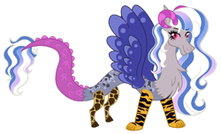 Size: 1791x1086 | Tagged: safe, artist:madlilon2051, imported from derpibooru, oc, oc only, draconequus, hybrid, base used, draconequus oc, eyelashes, female, interspecies offspring, offspring, parent:discord, parent:princess celestia, parents:dislestia, simple background, smiling, solo, transparent background