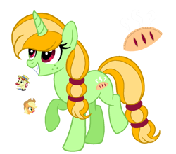 Size: 1125x991 | Tagged: safe, artist:madlilon2051, imported from derpibooru, oc, oc only, pony, unicorn, base used, eyelashes, female, male, mare, offspring, parent:applejack, parent:flam, parents:flamjack, raised hoof, screencap reference, simple background, smiling, solo, stallion, transparent background