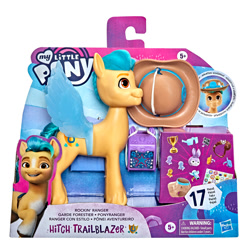 Size: 2000x2000 | Tagged: safe, imported from derpibooru, hitch trailblazer, earth pony, pony, brushable, fake wings, figure, g5, high res, male, merchandise, my little pony: a new generation, solo, stallion, toy